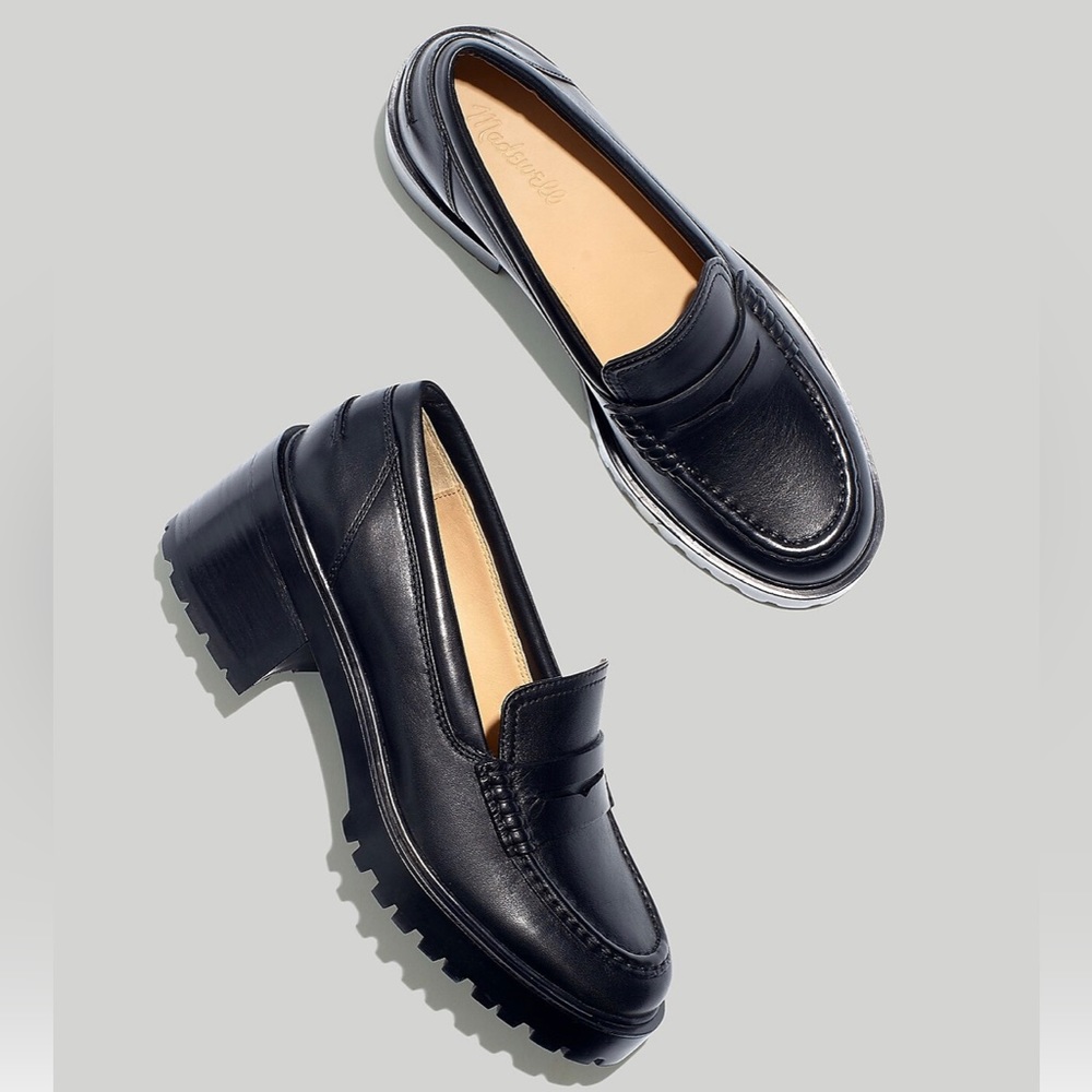 Madewell Black Leander Lugsole Loafer 7.5